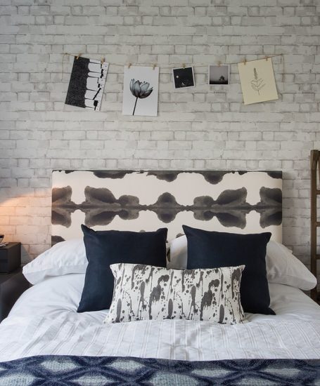 Grey, bedroom, teenagebedroom,industrialdesign,bed,headboard,showhome,interiordesign